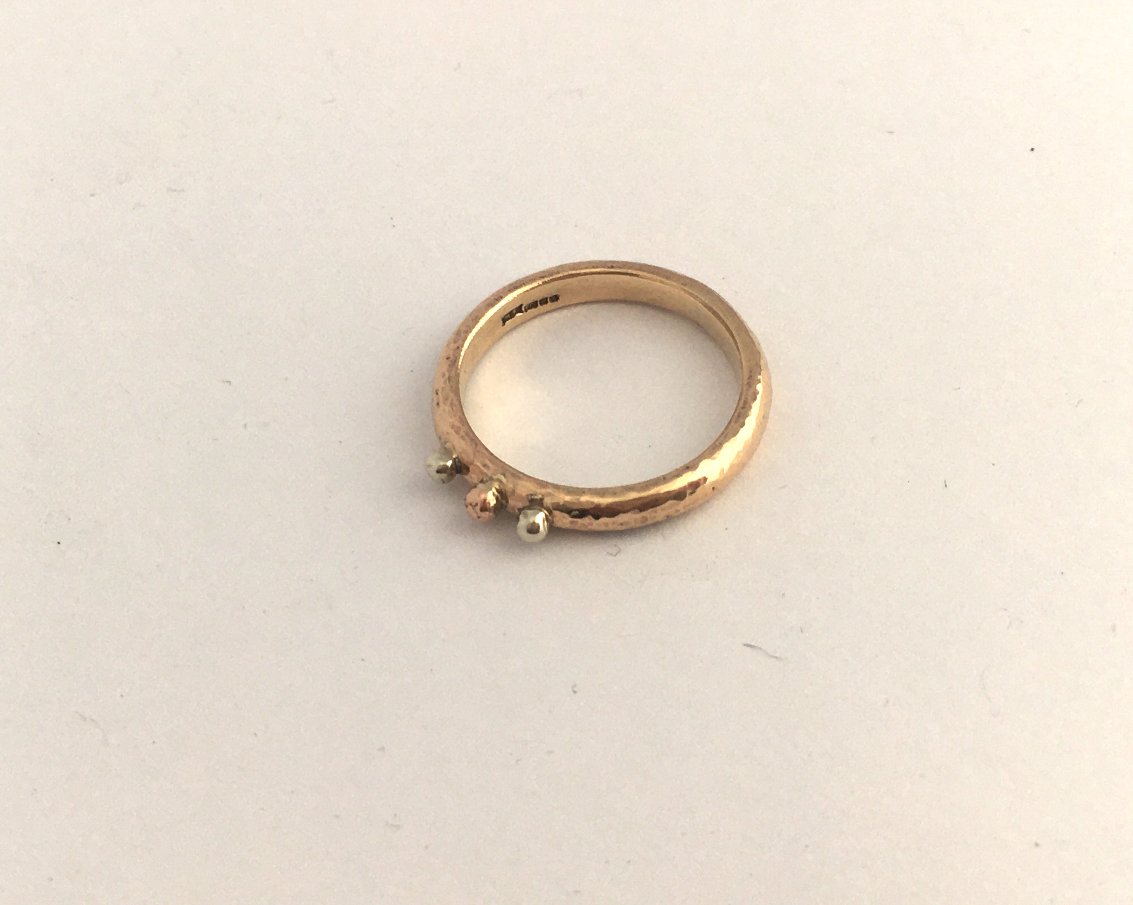 Three colour gold ring - To order